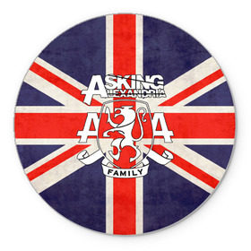 Коврик круглый с принтом Asking Alexandria флаг Англии в городе Новоалтайск, резина и полиэстер | круглая форма, изображение наносится на всю лицевую часть | бен брюс | герб | группа | джеймс касселлс | дэнни уорсноп | жанр | кэмерон лидделл | лев | музыка | музыканты | песни | рок | сэм бэттли | хэви метал | электроникор