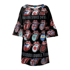 Детское платье 3D с принтом The Rolling Stones в городе Новоалтайск, 100% полиэстер | прямой силуэт, чуть расширенный к низу. Круглая горловина, на рукавах — воланы | англия | аргентина | блюз рок | канада | мик джаггер | музыка | песни | психоделический рок | ритм н блюз | рок | рок н ролл | ролинг | рот | стоун | стоунз | сша | флаг | язык | япония