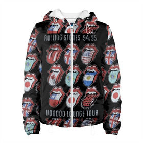 Женская куртка 3D с принтом The Rolling Stones в городе Новоалтайск, ткань верха — 100% полиэстер, подклад — флис | прямой крой, подол и капюшон оформлены резинкой с фиксаторами, два кармана без застежек по бокам, один большой потайной карман на груди. Карман на груди застегивается на липучку | англия | аргентина | блюз рок | канада | мик джаггер | музыка | песни | психоделический рок | ритм н блюз | рок | рок н ролл | ролинг | рот | стоун | стоунз | сша | флаг | язык | япония