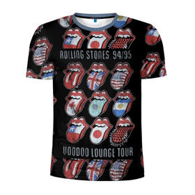 Мужская футболка 3D спортивная с принтом The Rolling Stones в городе Новоалтайск, 100% полиэстер с улучшенными характеристиками | приталенный силуэт, круглая горловина, широкие плечи, сужается к линии бедра | англия | аргентина | блюз рок | канада | мик джаггер | музыка | песни | психоделический рок | ритм н блюз | рок | рок н ролл | ролинг | рот | стоун | стоунз | сша | флаг | язык | япония