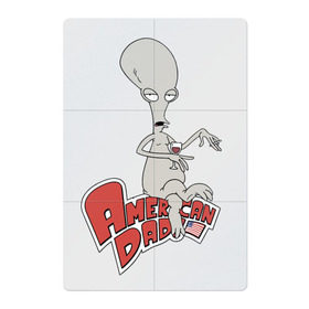 Магнитный плакат 2Х3 с принтом American Dad в городе Новоалтайск, Полимерный материал с магнитным слоем | 6 деталей размером 9*9 см | american dad | американский папаша | мультсериал