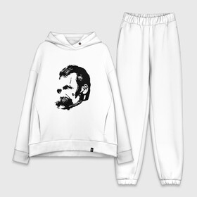 Женский костюм хлопок Oversize с принтом Фридрих Ницше Безумие в городе Новоалтайск,  |  | фридрих ницше безумие friedrich nietzsche