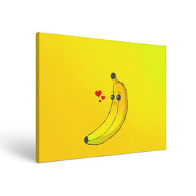 Холст прямоугольный с принтом Just Banana (Yellow) в городе Новоалтайск, 100% ПВХ |  | Тематика изображения на принте: banana | банан | желтый | оранжевый | фрукты