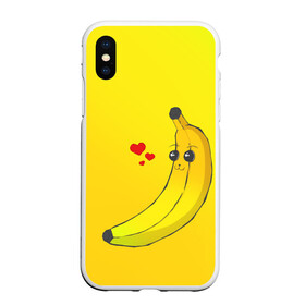 Чехол для iPhone XS Max матовый с принтом Just Banana (Yellow) в городе Новоалтайск, Силикон | Область печати: задняя сторона чехла, без боковых панелей | banana | банан | желтый | оранжевый | фрукты