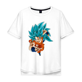 Мужская футболка хлопок Oversize с принтом Dragon Ball в городе Новоалтайск, 100% хлопок | свободный крой, круглый ворот, “спинка” длиннее передней части | 