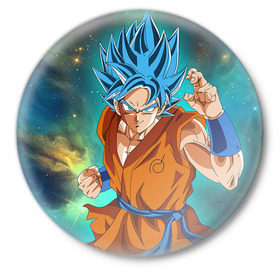 Значок с принтом Dragon Ball в городе Новоалтайск,  металл | круглая форма, металлическая застежка в виде булавки | dragon ball | драгонболл | драконий жемчуг | дрэгон болл | жемчуг дракона