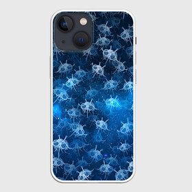 Чехол для iPhone 13 mini с принтом Летающие макаронные монстры в городе Новоалтайск,  |  | галактикаб паттерн | звезды | космос | лапша | лмм | мем | пастафарианство | спагетти | тефтели | фрикадельки