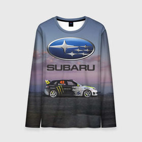 Мужской лонгслив 3D с принтом SUBARU в городе Новоалтайск, 100% полиэстер | длинные рукава, круглый вырез горловины, полуприлегающий силуэт | Тематика изображения на принте: subaru | субару