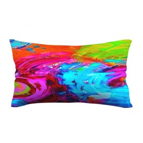 Подушка 3D антистресс с принтом Tie-dye в городе Новоалтайск, наволочка — 100% полиэстер, наполнитель — вспененный полистирол | состоит из подушки и наволочки на молнии | abstraction | color | spray | tie dye | абстракция | акварель | живопись | искусство | краски | текстуры | цветные краски | яркие цвета
