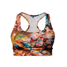 Женский спортивный топ 3D с принтом Tie-Dye в городе Новоалтайск, 82% полиэстер, 18% спандекс Ткань безопасна для здоровья, позволяет коже дышать, не мнется и не растягивается |  | abstraction | color | spray | tie dye | абстракция | акварель | живопись | искусство | краски | текстуры | цветные краски | яркие цвета