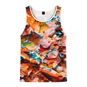 Мужская майка 3D с принтом Tie-Dye в городе Новоалтайск, 100% полиэстер | круглая горловина, приталенный силуэт, длина до линии бедра. Пройма и горловина окантованы тонкой бейкой | abstraction | color | spray | tie dye | абстракция | акварель | живопись | искусство | краски | текстуры | цветные краски | яркие цвета