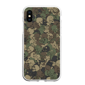 Чехол для iPhone XS Max матовый с принтом Камуфляж с черепами в городе Новоалтайск, Силикон | Область печати: задняя сторона чехла, без боковых панелей | 23 февраля | армия | кости | милитари | паттрен | скелет | текстура | хаки | хеллоуин | череп