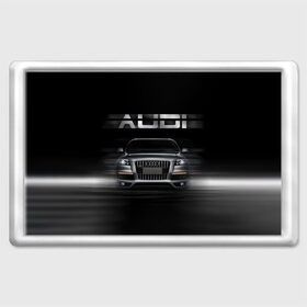 Магнит 45*70 с принтом Audi Q7 скорость в городе Новоалтайск, Пластик | Размер: 78*52 мм; Размер печати: 70*45 | audi | авто | автомобиль | ауди | кольца | красивая | кроссовер | крутая | марка | машина | надпись | немецкая иномарка | прикольная | тачка | черная | эмблема