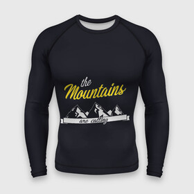 Мужской рашгард 3D с принтом Горы зовут в городе Новоалтайск,  |  | the mountains are calling