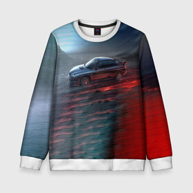 Детский свитшот 3D с принтом Subaru в городе Новоалтайск, 100% полиэстер | свободная посадка, прямой крой, мягкая тканевая резинка на рукавах и понизу свитшота | Тематика изображения на принте: subaru | субару