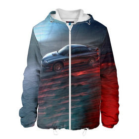 Мужская куртка 3D с принтом Subaru в городе Новоалтайск, ткань верха — 100% полиэстер, подклад — флис | прямой крой, подол и капюшон оформлены резинкой с фиксаторами, два кармана без застежек по бокам, один большой потайной карман на груди. Карман на груди застегивается на липучку | subaru | субару