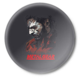 Значок с принтом Metal Gear Solid в городе Новоалтайск,  металл | круглая форма, металлическая застежка в виде булавки | Тематика изображения на принте: game | gear | metal | snake | игра | шпион