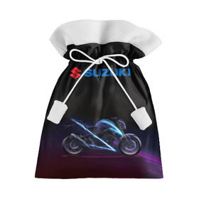 Подарочный 3D мешок с принтом Suzuki в городе Новоалтайск, 100% полиэстер | Размер: 29*39 см | suzuki | байк | мотик | мото | мотоцикл | спортбайк | сузуки