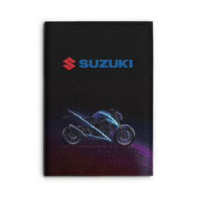 Обложка для автодокументов с принтом Suzuki в городе Новоалтайск, натуральная кожа |  размер 19,9*13 см; внутри 4 больших “конверта” для документов и один маленький отдел — туда идеально встанут права | suzuki | байк | мотик | мото | мотоцикл | спортбайк | сузуки