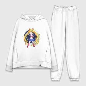 Женский костюм хлопок Oversize с принтом Сейлор Мун в городе Новоалтайск,  |  | sailor moon | аниме | анимэ | девочка | косы | луна в матроске | мультик | мультсериал | мультфильм | сейлор | сейлор мун | цветы