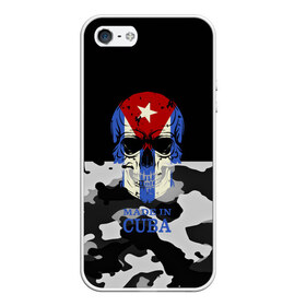 Чехол для iPhone 5/5S матовый с принтом Made in Cuba в городе Новоалтайск, Силикон | Область печати: задняя сторона чехла, без боковых панелей | Тематика изображения на принте: camouflage | made in cuba | skull | абстракция | города | камуфляж | куба | нация | страны | текстуры | череп