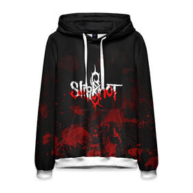 Мужская толстовка 3D с принтом Slipknot пятна в городе Новоалтайск, 100% полиэстер | двухслойный капюшон со шнурком для регулировки, мягкие манжеты на рукавах и по низу толстовки, спереди карман-кенгуру с мягким внутренним слоем. | slipknot | альтернативный метал | андерс | брызги | грув метал | колсефни | кори | кровь | метал | ню метал | рок | слипкнот | тейлор