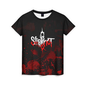Женская футболка 3D с принтом Slipknot пятна в городе Новоалтайск, 100% полиэфир ( синтетическое хлопкоподобное полотно) | прямой крой, круглый вырез горловины, длина до линии бедер | slipknot | альтернативный метал | андерс | брызги | грув метал | колсефни | кори | кровь | метал | ню метал | рок | слипкнот | тейлор