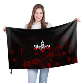 Флаг 3D с принтом Slipknot пятна в городе Новоалтайск, 100% полиэстер | плотность ткани — 95 г/м2, размер — 67 х 109 см. Принт наносится с одной стороны | slipknot | альтернативный метал | андерс | брызги | грув метал | колсефни | кори | кровь | метал | ню метал | рок | слипкнот | тейлор