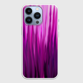 Чехол для iPhone 13 Pro с принтом фиолетово черные краски в городе Новоалтайск,  |  | Тематика изображения на принте: color | violet | акварель | краски | полосы | фиолетовый | цвет | черный | ярко