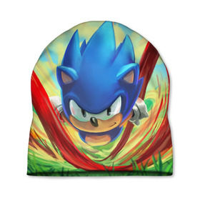 Шапка 3D с принтом Sonic в городе Новоалтайск, 100% полиэстер | универсальный размер, печать по всей поверхности изделия | Тематика изображения на принте: sega | sonic | sonic mania | ежик | сега | соник