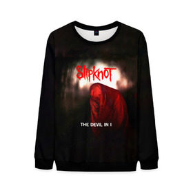Мужской свитшот 3D с принтом Slipknot - The devil in i в городе Новоалтайск, 100% полиэстер с мягким внутренним слоем | круглый вырез горловины, мягкая резинка на манжетах и поясе, свободная посадка по фигуре | slipknot | альтернативный метал | андерс | грув метал | дьявол | колсефни | кори | метал | музыка | ню метал | рок | слипкнот | тейлор