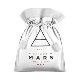 Подарочный 3D мешок с принтом 30 Seconds to Mars в городе Новоалтайск, 100% полиэстер | Размер: 29*39 см | Тематика изображения на принте: 