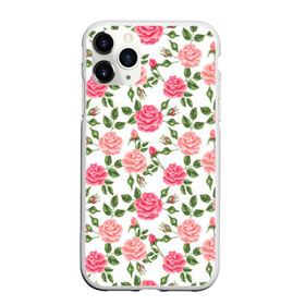 Чехол для iPhone 11 Pro Max матовый с принтом РОЗЫ ПАТТЕРН ROSES PATTERN в городе Новоалтайск, Силикон |  | абстракция | коллаж | паттерн | растения | розы | цветы