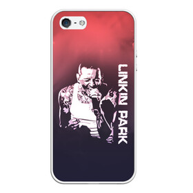 Чехол для iPhone 5/5S матовый с принтом Linkin Park (Честер) в городе Новоалтайск, Силикон | Область печати: задняя сторона чехла, без боковых панелей | bennington | chester | linkin park | альтернативный метал | альтернативный рок | беннингтон | группа | линкин парк | музыкант | ню метал | певец | рок | рэп | рэп рок | честер | электроник рок