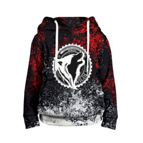 Детская толстовка 3D с принтом Wolf в городе Новоалтайск, 100% полиэстер | двухслойный капюшон со шнурком для регулировки, мягкие манжеты на рукавах и по низу толстовки, спереди карман-кенгуру с мягким внутренним слоем | abstraction | spray | wolf | абстракция | брызги красок | волк | краска | краски | текстура