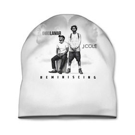 Шапка 3D с принтом REMINISCING J. Cole и K. Lamar в городе Новоалтайск, 100% полиэстер | универсальный размер, печать по всей поверхности изделия | k dot | kendrick lamar | альбом | дакворт | джермейн | кендрик | король хип хопа | коул | ламар | ламарр | музыкант | музыканты | певец | певцы | реп | репер | реперы | хип хоп