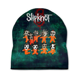 Шапка 3D с принтом Группа Slipknot в городе Новоалтайск, 100% полиэстер | универсальный размер, печать по всей поверхности изделия | slipknot | альтернативный метал | грув метал | комбинезон | маска | метал | мрачный | ню метал | рок