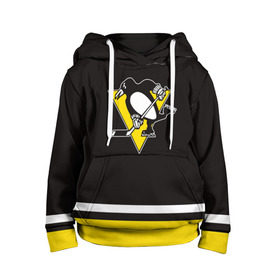 Детская толстовка 3D с принтом Pittsburgh Penguins 2017 в городе Новоалтайск, 100% полиэстер | двухслойный капюшон со шнурком для регулировки, мягкие манжеты на рукавах и по низу толстовки, спереди карман-кенгуру с мягким внутренним слоем | nhl | pittsburgh penguins | спорт | хоккей