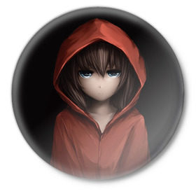Значок с принтом Anime в городе Новоалтайск,  металл | круглая форма, металлическая застежка в виде булавки | Тематика изображения на принте: аниме | арт | девушка | ночь. | тян