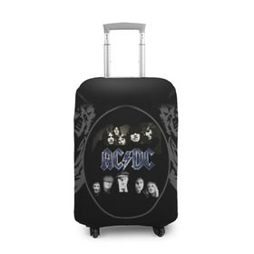 Чехол для чемодана 3D с принтом Группа AC/DC в городе Новоалтайск, 86% полиэфир, 14% спандекс | двустороннее нанесение принта, прорези для ручек и колес | ac dc | acdc | австралийская | ангус янг | блюз рок | головы | группа | крис слэйд | музыканты | певцы | рок | рок н ролл | стиви янг | хард рок | эксл роуз