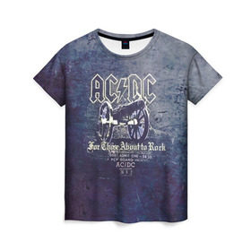 Женская футболка 3D с принтом AC/DC пушка в городе Новоалтайск, 100% полиэфир ( синтетическое хлопкоподобное полотно) | прямой крой, круглый вырез горловины, длина до линии бедер | ac dc | acdc | for those about to rock | австралийская | ангус янг | блюз рок | головы | группа | крис слэйд | метал | музыканты | певцы | рок | рок н ролл | сталь | стиви янг | хард рок | эксл роуз