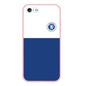 Чехол для iPhone 5/5S матовый с принтом Chelsea - Light Blue в городе Новоалтайск, Силикон | Область печати: задняя сторона чехла, без боковых панелей | челси
