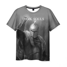 Мужская футболка 3D с принтом Dark Souls в городе Новоалтайск, 100% полиэфир | прямой крой, круглый вырез горловины, длина до линии бедер | dark souls | praise the sun | you died | дарк соулс | темные души