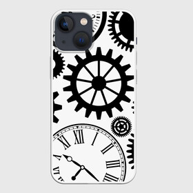 Чехол для iPhone 13 mini с принтом Часы и шестеренки в городе Новоалтайск,  |  | pattern | узор | часы
