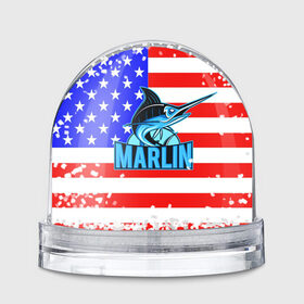 Водяной шар с принтом Marlin USA в городе Новоалтайск, Пластик | Изображение внутри шара печатается на глянцевой фотобумаге с двух сторон | 