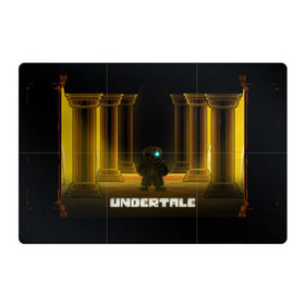 Магнитный плакат 3Х2 с принтом undertale sans в городе Новоалтайск, Полимерный материал с магнитным слоем | 6 деталей размером 9*9 см | Тематика изображения на принте: sans bad time