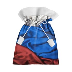 Подарочный 3D мешок с принтом Российский Триколор в городе Новоалтайск, 100% полиэстер | Размер: 29*39 см | текстура | ткань