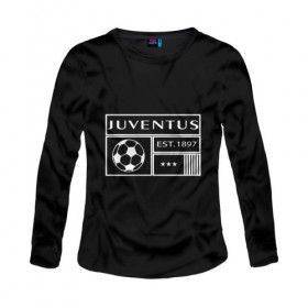 Женский лонгслив хлопок с принтом Juventus - EST.1897 в городе Новоалтайск, 100% хлопок |  | 0x000000123 | juve | juventus | юве | ювентус