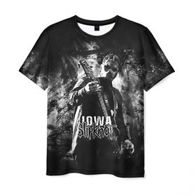 Мужская футболка 3D с принтом Slipknot iowa в городе Новоалтайск, 100% полиэфир | прямой крой, круглый вырез горловины, длина до линии бедер | slipknot | альтернативный метал | грув метал | комбинезон | маска | метал | мрачный | ню метал