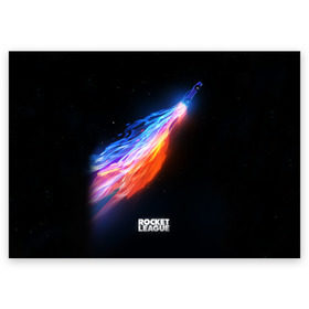 Поздравительная открытка с принтом Rocket League в городе Новоалтайск, 100% бумага | плотность бумаги 280 г/м2, матовая, на обратной стороне линовка и место для марки
 | rocket league